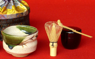 Tea Whisk (Left) and Tea Spoon (Right)