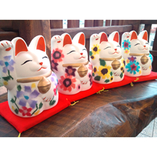 Tokoname Ware Chigiri-e Washi Mansuke Neko