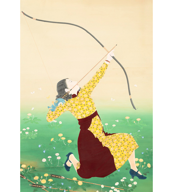 丹羽阿樹子「遠矢」1935年