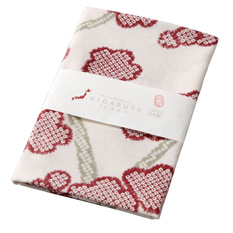 Kyoto Yuzen-Dyed Tenugui Hand Towel, Plum Blossoms