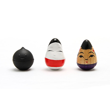 Three Okiagari-Koboshi Dolls