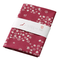 Kyoto Yuzen-Dyed Tenugui Hand Towel, Fun Suzu Bells